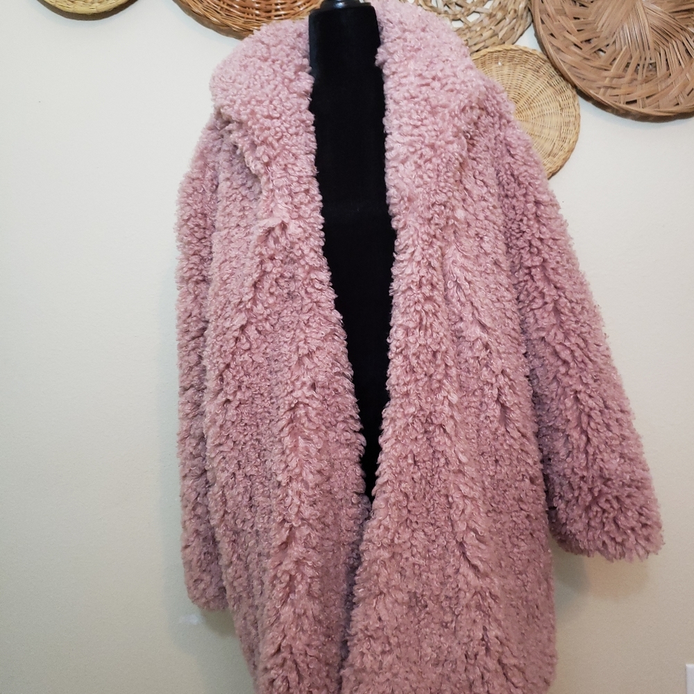 Faux fur coat
